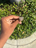 Butterfly heart ring